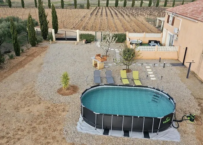 -villa Vigneronne Moderne Piscine Et Jaccuzi